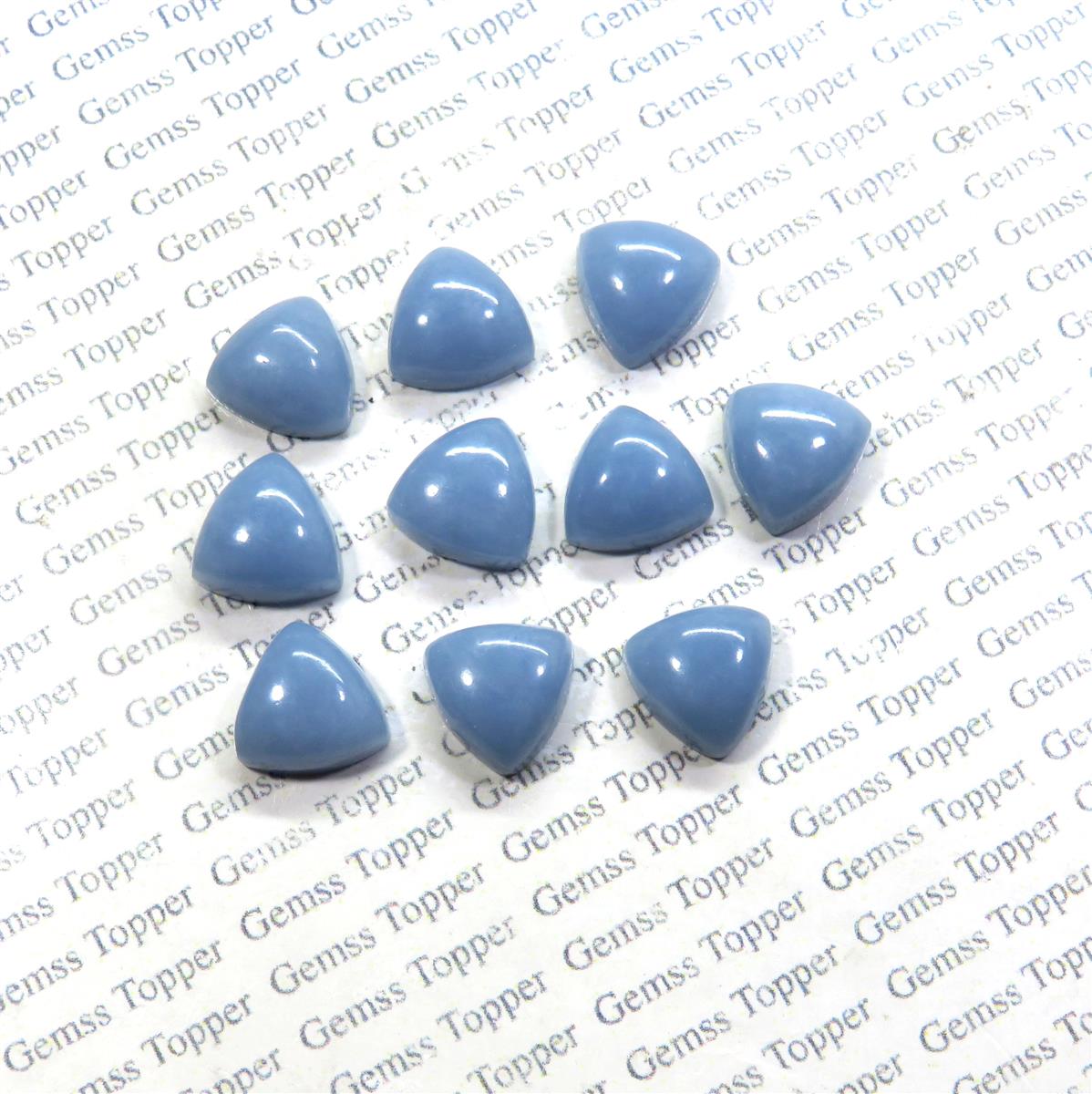 Angelite 10x10 mm Trillion Cabochon